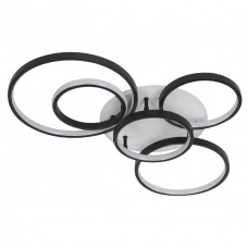 Люстра LED Rondart-90Вт BK, 3000-6000К, 300-7200 Лм, пульт ДУ, 800х520х120мм, чор. NEW ARTIER