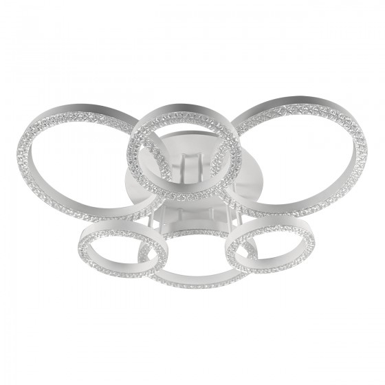 Люстра LED SCHWARTS-RGB-138Вт WH, 3000-6000К, 300-11040 Лм, пульт ДУ, 700х700мм, білий, метал, V-WATT