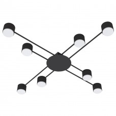 Светильник STARK LAMP-GX53-8 BK, 8xGX53, 1050x1050x80мм, черный, HOPFEN