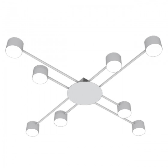 Світильник STARK LAMP-GX53-8 WH, 8xGX53, 1050x1050x80мм, білий, HOPFEN