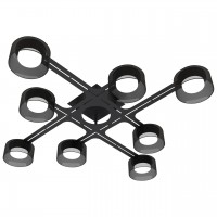 Світильник STARK SAGA-GX-8-CL BK, 8xGX53, 920x920x160мм, чорний, HOPFEN