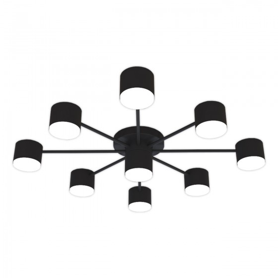 Светильник STARK VENNSKAP-GX-9 BK, 9xGX53, 720x120мм, черный, HOPFEN