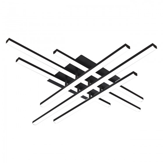 Світильник LED STERK 6М-80W BK, 2700-6500К, 300-6800Лм, голосове керування+ПДК, 655x655мм, HOPFEN