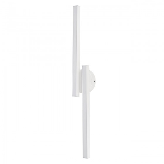 Світильник настінний Led STERK-2 WH 15Вт, 1200 Лм, 3000-4000-6000К, 600×120мм,білий, метал, HOPFEN