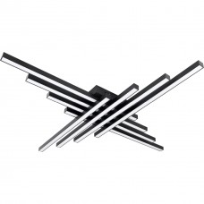 Люстра LED STERK-8 BK 150Вт, 3000-6000К, 300-14400 Лм, пульт ДУ, 1120×1120мм, чорний, метал, HOPFEN