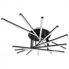 Люстра LED STEUART 7-1-C BK 155Вт, 3000-6000К, 300-12400 Лм, пульт ДУ, 900×675мм, чорн. NEW ARTIER