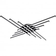 Люстра LED STEUART 8-1-SL-BK 150Вт, 3000-6000К, 300-12000 Лм пульт ДУ 1060×1060мм чорн. NEW ARTIER