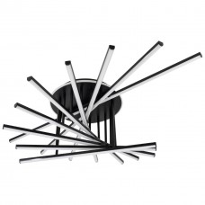 Люстра LED STEUART 9-1-C BK 200Вт, 3000-6000К, 300-16000 Лм, пульт ДУ, 1100×790мм чорн. NEW ARTIER