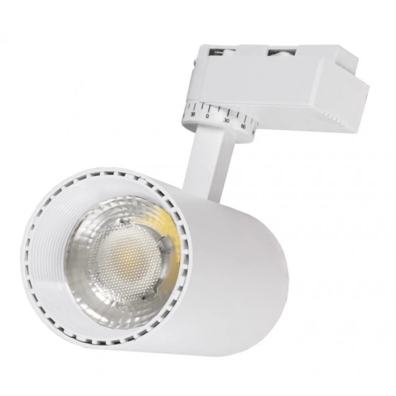 Светильник трековый LED TURN 10 WH, 220В, 10Вт, 4500K, 800Лм, 49x100мм, белый, V-Watt