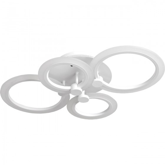 Світильник LED AQUILA 65 WH-CHP 65Вт, 3000-6500К, 300-5200 Лм, з пультом ДК, 620х410х130мм, білий, алюміній/акріл, HOPFEN